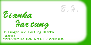 bianka hartung business card